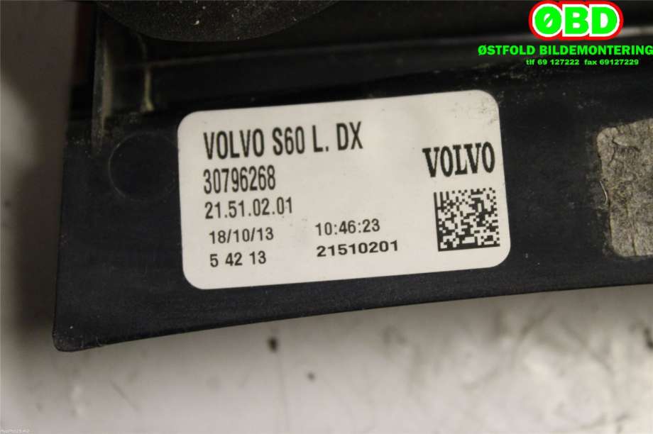 Baklykt høyre til Volvo S60 2014-2019 (Type II, Fase 2) (VOLVO|31395931||30796268)