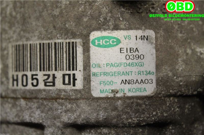 Aircondition kompressor til Kia Cee