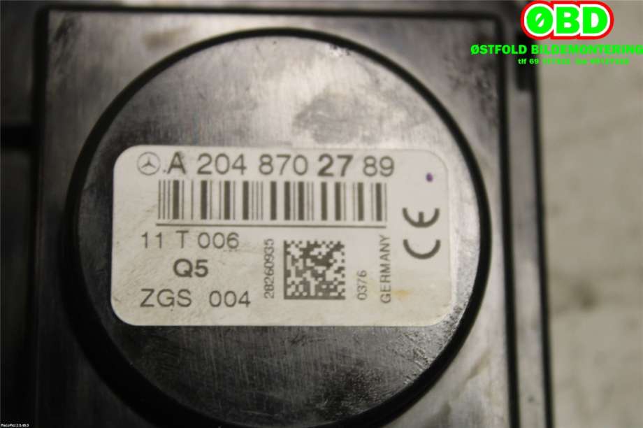 Antenne forsterker til Mercedes C-Klasse 2011-2014 (Fase 2) (W204) (W204) (MERCEDES|A 204 870 27 89||2048702789)