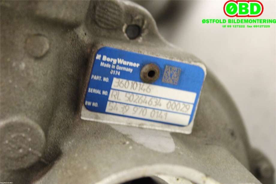 Turbo til Volvo XC70 2014-2016 (Type II, Fase 2)  (VOLVO|36012552|31431130|)