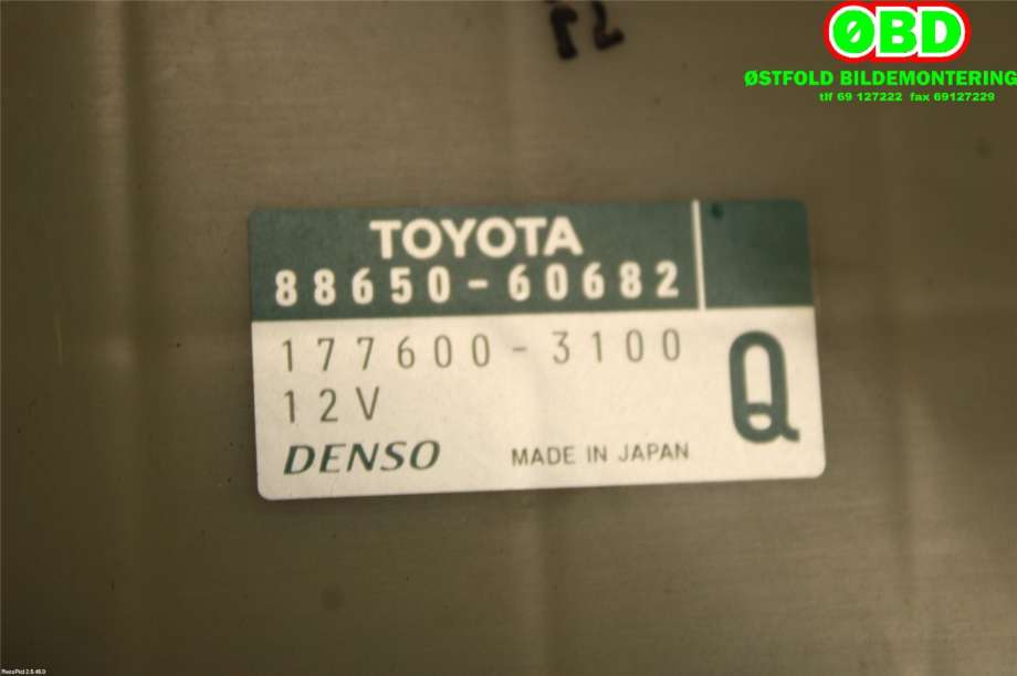 Styreenhet diverse til Toyota Land Cruiser 120 2002-2009 (TOYOTA|8865060682|)