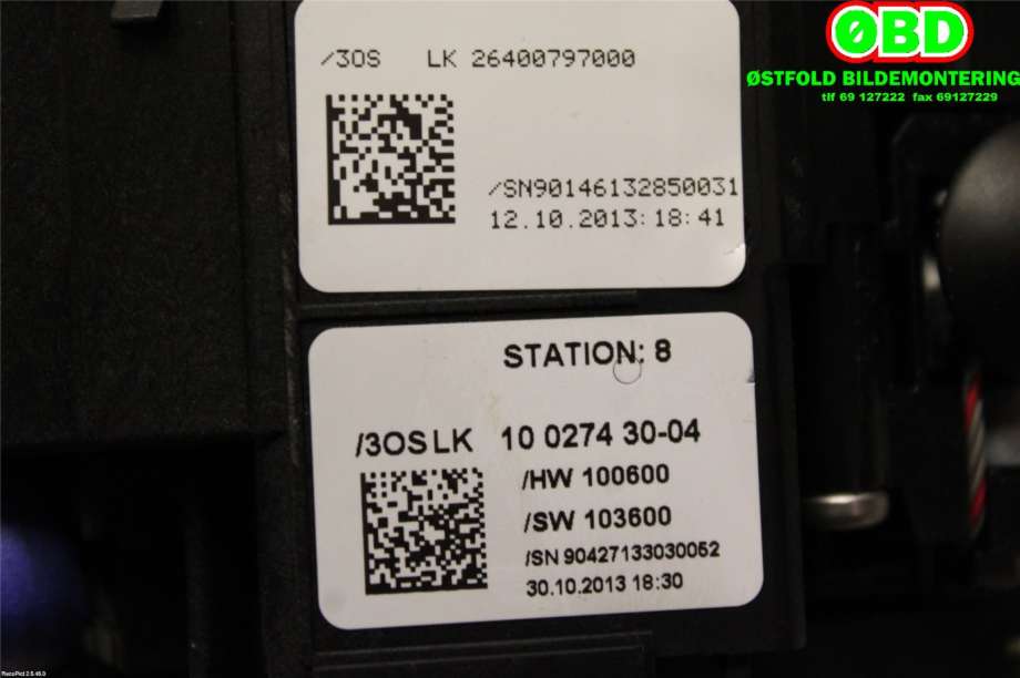 Bryter combi til Tesla Model S 2013-2016 (Fase 1)  (TESLA|100847100A|)