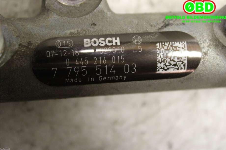 Dyseskinne (fuelrail) til BMW X6 2008-2014 (E71/E72) (E71/E72) (BMW|13 53 7 805 727|0445216015|7795514)