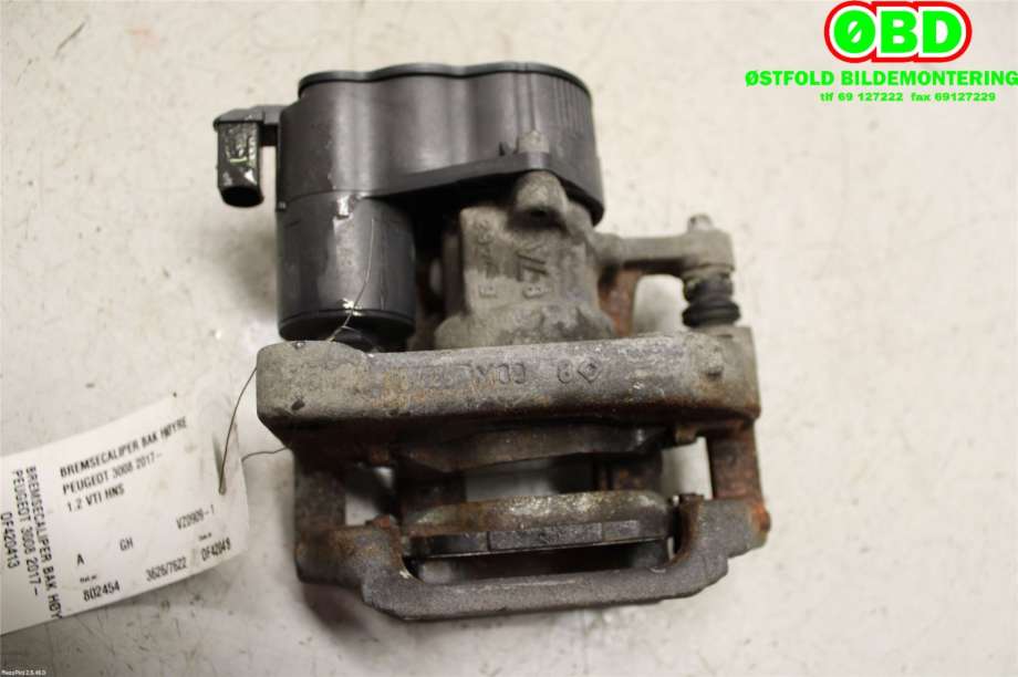 Bremsecaliper høyre bak til Peugeot 3008 2016-->> (Type II)  (PEUGEOT|16 089 996 80|)