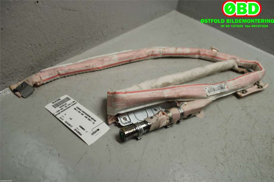 Airbag gardin høyre til Mercedes C-Klasse 2011-2014 (Fase 2) (W204) (W204) (MERCEDES|A 204 860 64 02||2048606402)