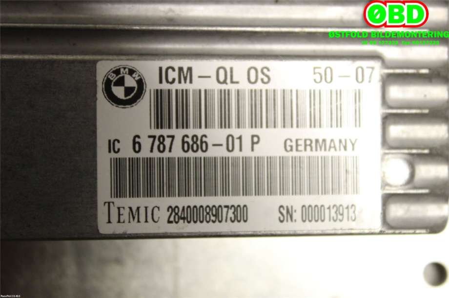 Styreenhet diverse til BMW X6 2008-2014 (E71/E72) (E71/E72) (BMW|34506853705||6787686)