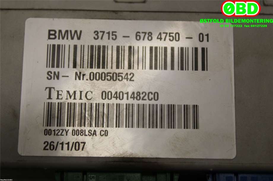 Styreenhet nivå/luftfjæring til BMW X6 2008-2014 (E71/E72) (E71/E72) (BMW|37156785396||37156784750)