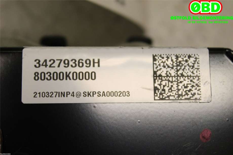 Airbag passasjer til Kia e-Soul 2019-->> (Type III) (KIA|80300K0000|)