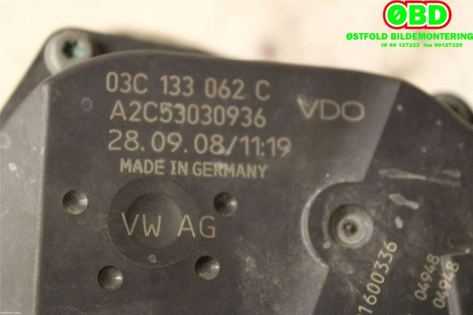 Spjeldhus til VW Passat 2005-2010 (B6) (B6) (VOLKSWAGEN|03C 133 062 C|03C 133 062 T|03C133062C)