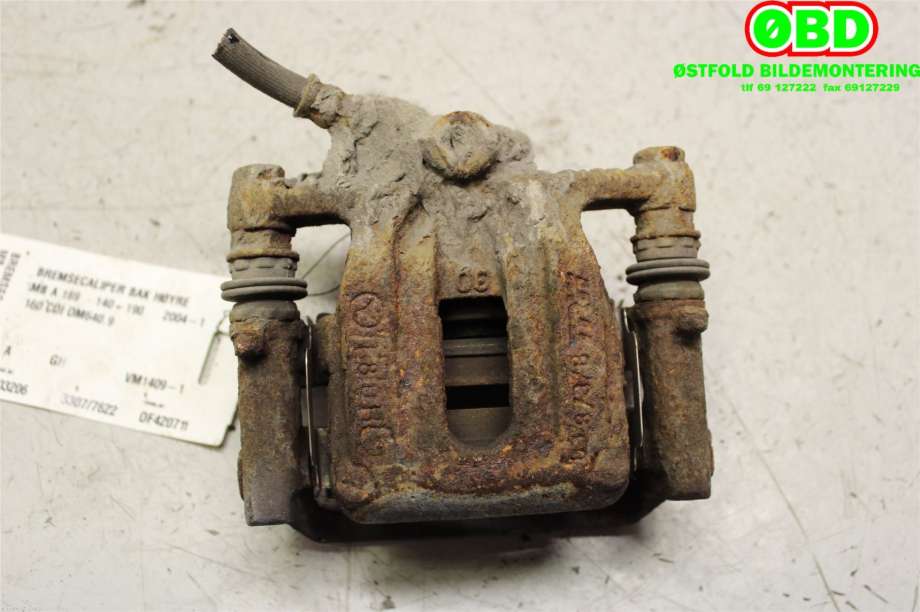 Bremsecaliper høyre bak til Mercedes A-Klasse 2005-2012 (W169) (W169) (MERCEDES|A 169 420 08 83|A 169 420 16 83|)