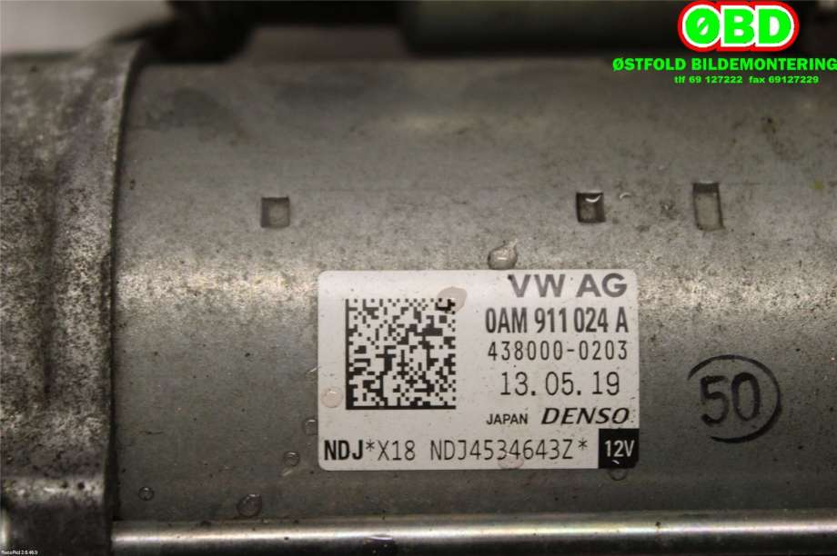 Starter til Škoda Scala 2019-->>  (SKODA|0AM 911 024 A||0AM911024A)