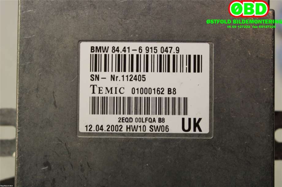 Styreenhet diverse til BMW X5 2000-2006 (E53) (E53) (BMW|84416915047|)