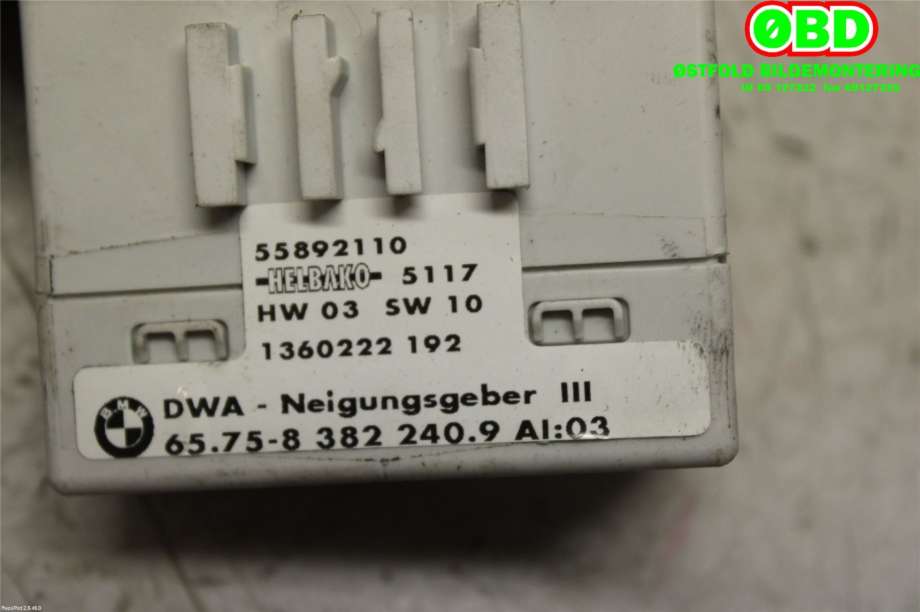 Styreenhet diverse til BMW X5 2000-2006 (E53) (E53) (BMW|65756923209||65758382240)