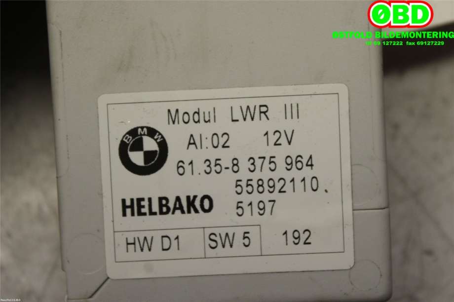 Styreenhet diverse til BMW X5 2000-2006 (E53) (E53) (BMW|61358375964|)