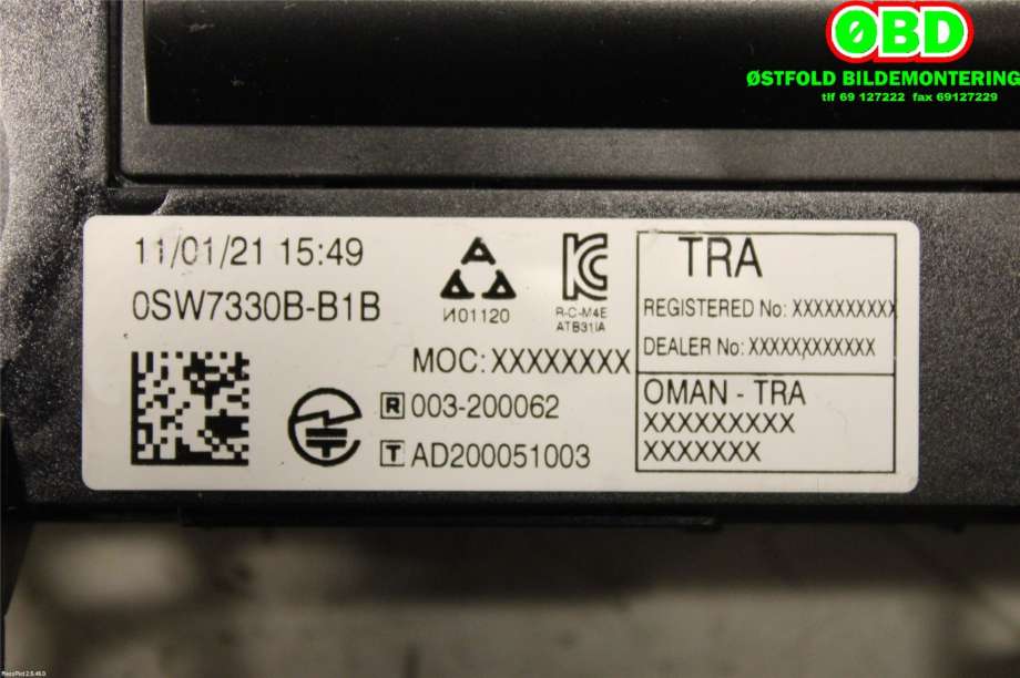 Styreenhet diverse til Toyota Proace 2016-->> (Type II)  (TOYOTA||9839316980)
