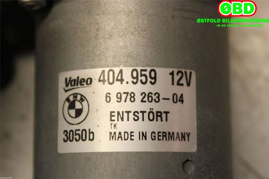 Viskermotor frontrute til BMW 3-Serie 2005-2011 (E90/E91/E92/E93) (E90/E91/E92/E93) (BMW||404959|6978263)