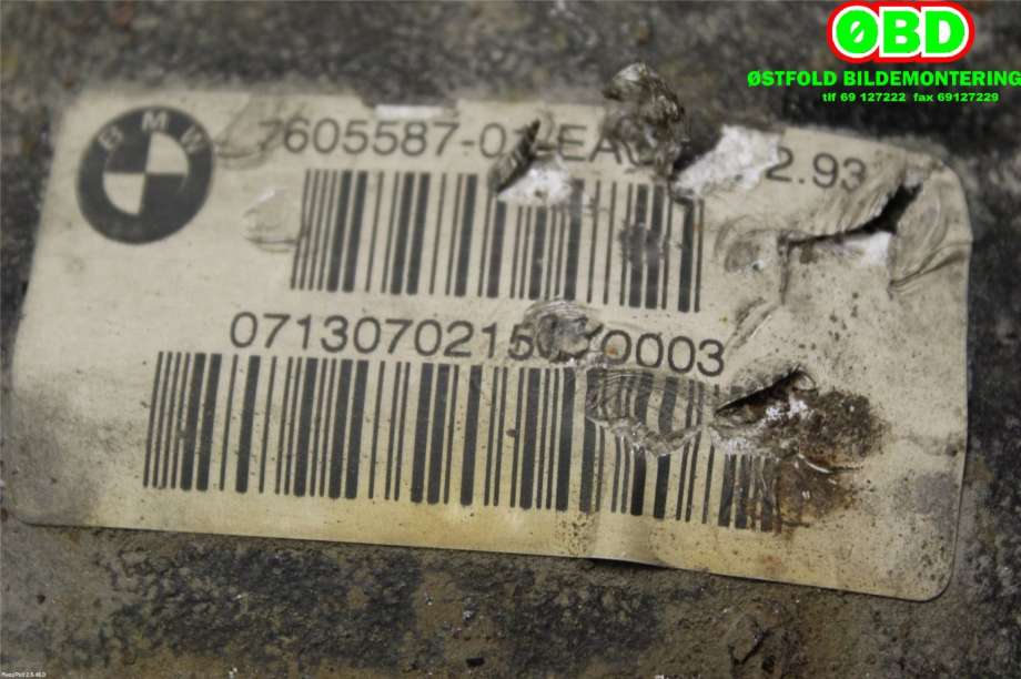Kardang klokke bak til BMW 1-Serie 2011-2015 (Fase 1) (F20/F21) (F20/F21) (BMW|33 10 7 605 588||7605587)
