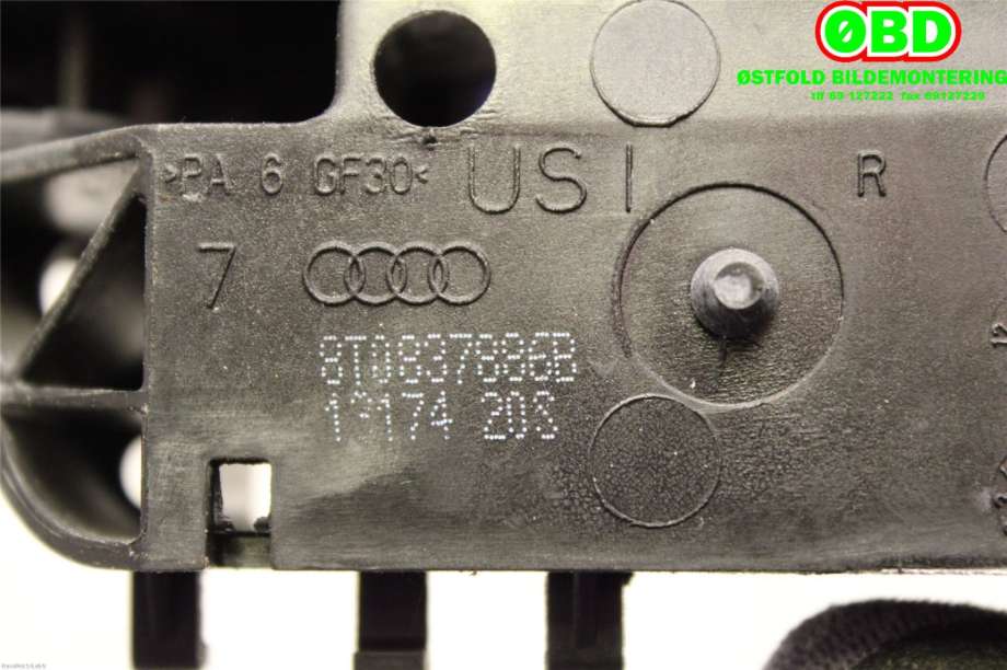 Dørhåndtak utv høyre bak til Audi A5 2007-2016 (Type I)  (AUDI|8T0 837 205 A|8T0 837 886 B|8T0837886B)