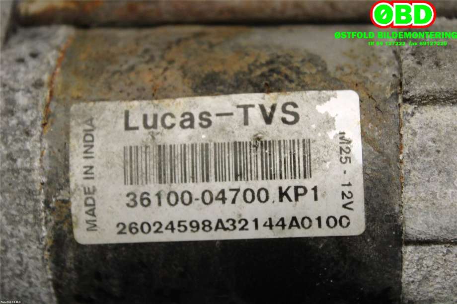 Starter til Hyundai i10 2014-2018 (Type II) (HYUNDAI|3610004700|)