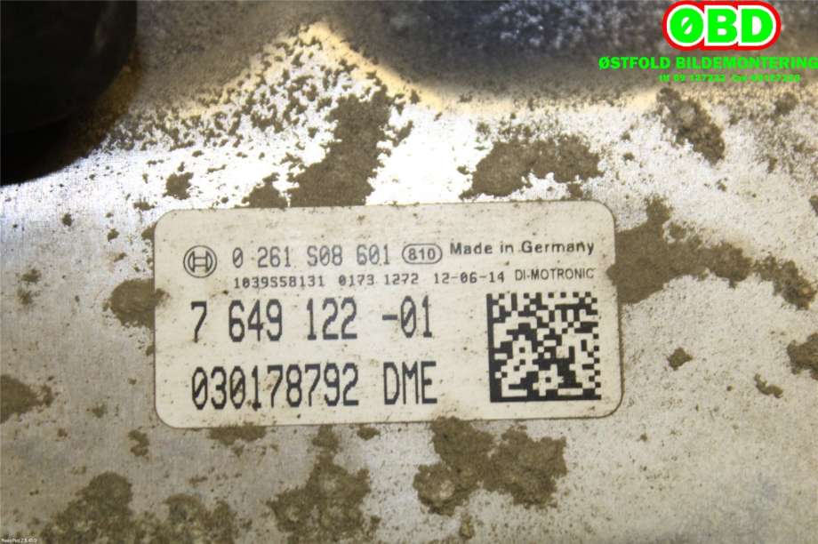Styreenhet motor til BMW 3-Serie 2012-2018 (F30/F31/F34) (F30/F31/F34) (|030178792|7649122)