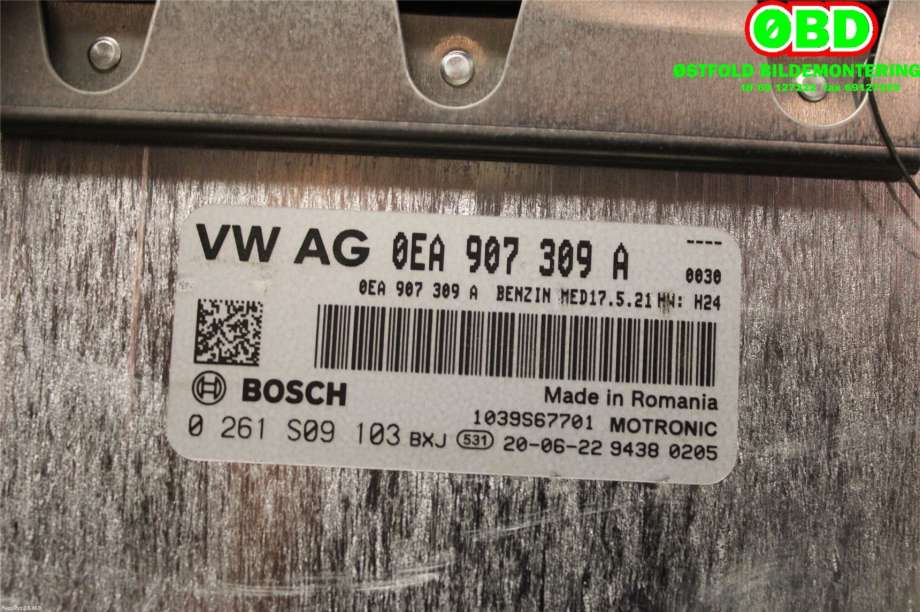 Styreenhet diverse til VW e-Golf 2017-2020 (Fase 2)  (VOLKSWAGEN|0EA 906 016 S|0261S09103|0EA907309A)