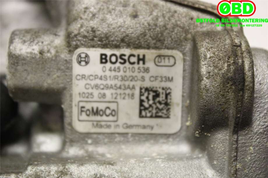 Dieselpumpe til Ford Focus 2011-2014 (Type III, Fase 1)  (FORD|1926710|0445010536|CV6Q9A543AA)