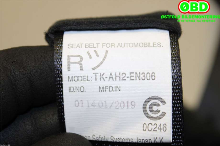 Airbag beltestrammer til Mitsubishi Outlander 2015-->> (Type III, Fase 2)  (MITSUBISHI|7000F322XC|)