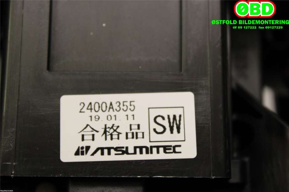 Girstang/girvelger automat til Mitsubishi Outlander 2015-->> (Type III, Fase 2)  (MITSUBISHI|2400A355|)