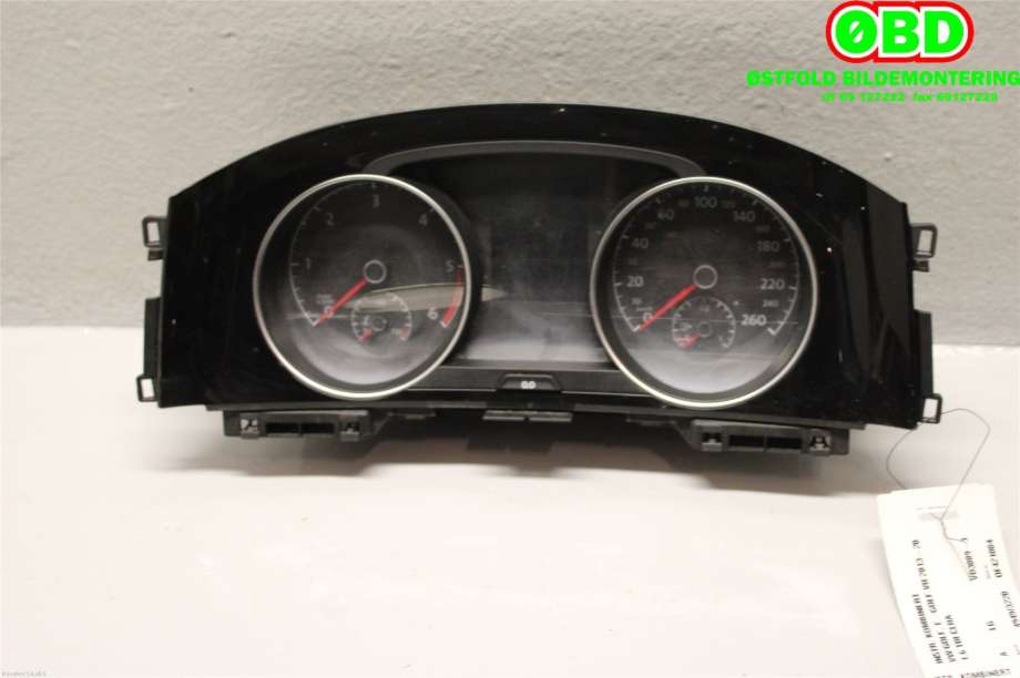 Instrumentpanel til VW Golf VII 2012-2017 (Fase 1) (VOLKSWAGEN|5G0 920 861 A||5G0920861A)