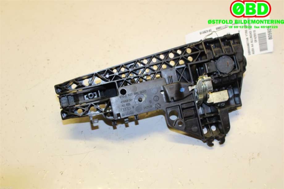 Dørhåndtak utv høyre foran til Audi A4, Allroad 2009-2016 (Type I) (B8) (B8) (AUDI|8T0 837 205 A|)