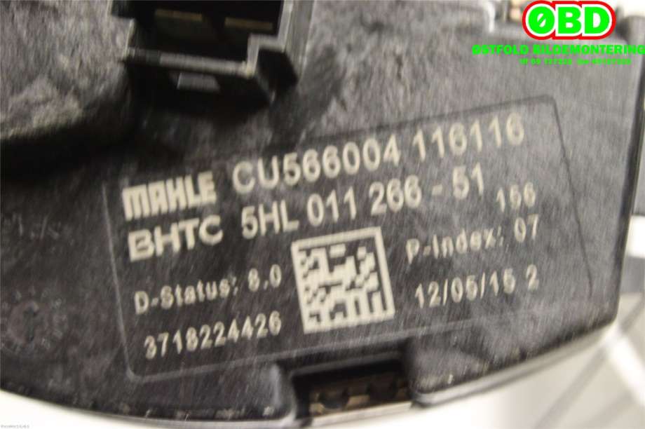 Varmeapparat motstand til Mercedes Vito 2014-->> (W447) (W447) (MERCEDES|A 447 906 30 00|5HL01126651|)
