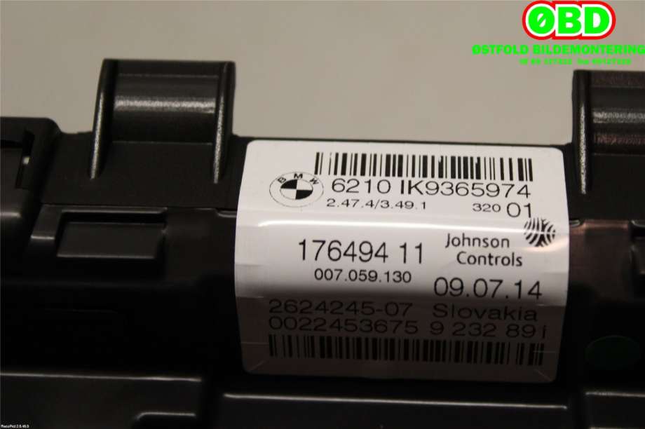 Instrumentpanel til BMW 2-Serie 2014-2021 (F22/F23) (F22/F23) (BMW|62 10 8 794 223||62109365974)