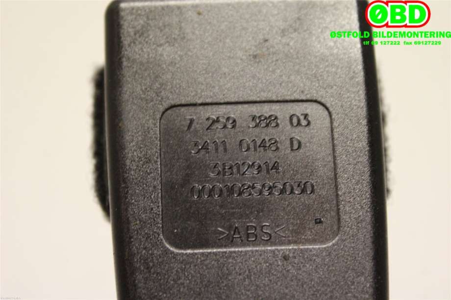 Airbag beltestrammer til BMW 2-Serie 2014-2021 (F22/F23) (F22/F23) (BMW|72 11 7 259 388|)
