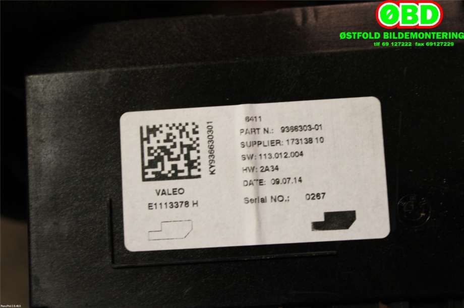 Styreenhet klima/aircondition til BMW 2-Serie 2014-2021 (F22/F23) (F22/F23) (BMW|64 11 6 820 234||64119366303)