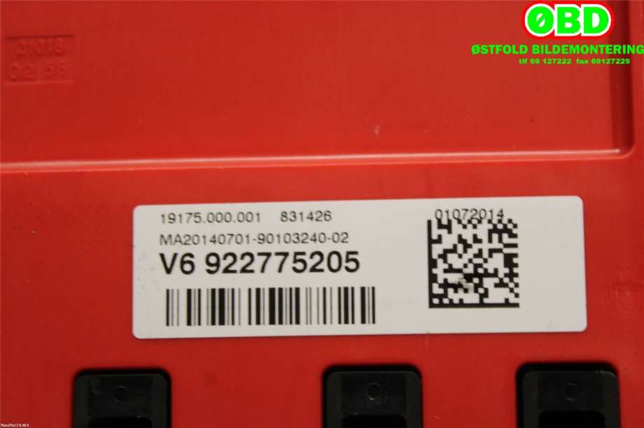 Sikringsboks til BMW 2-Serie 2014-2021 (F22/F23) (F22/F23) (BMW|61 14 9 227 752||9227752)