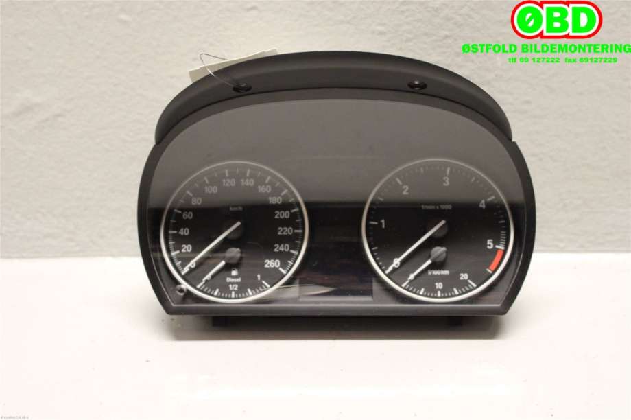 Instrumentpanel til BMW 3-Serie, 2005-2011 (E90/E91/E92/E93) (E90/E91/E92/E93) (BMW|62 10 9 316 127)
