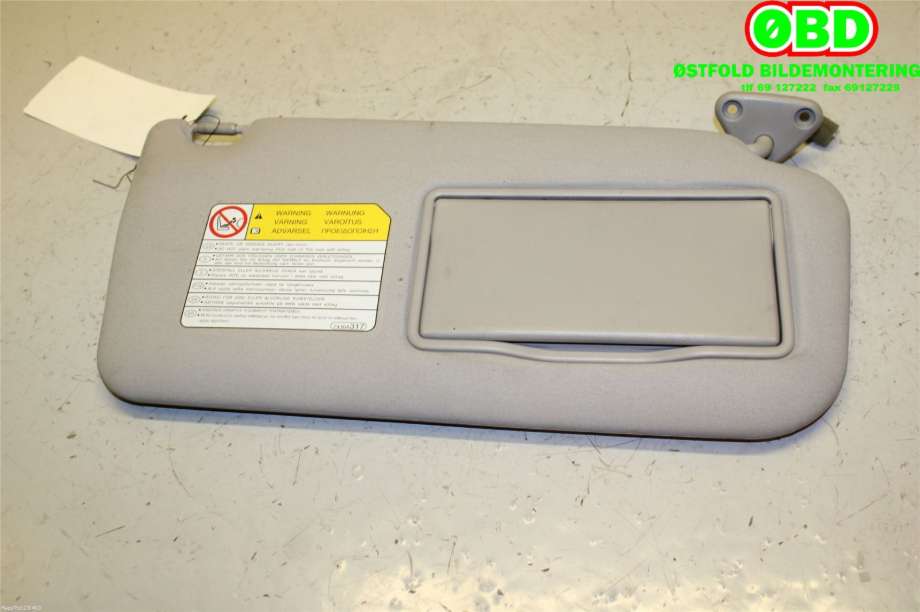 Solskjerm til Mitsubishi Pajero 2007-2016 (Type IV, Fase 1) (MITSUBISHI|7620A396HA|)
