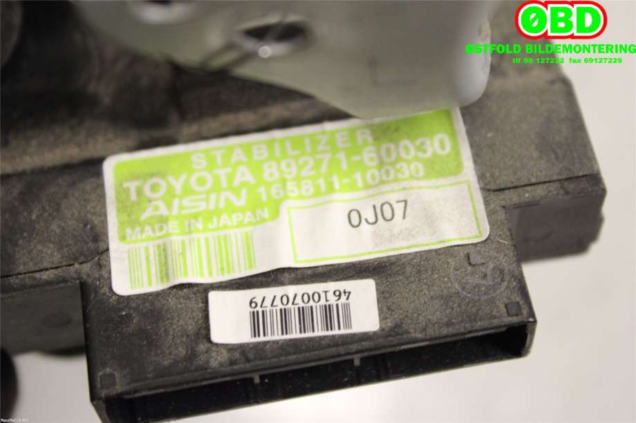 Styreenhet nivå/luftfjæring til Toyota Land Cruiser 150 2010-2013 (Fase 1)  (TOYOTA|8927160030|)