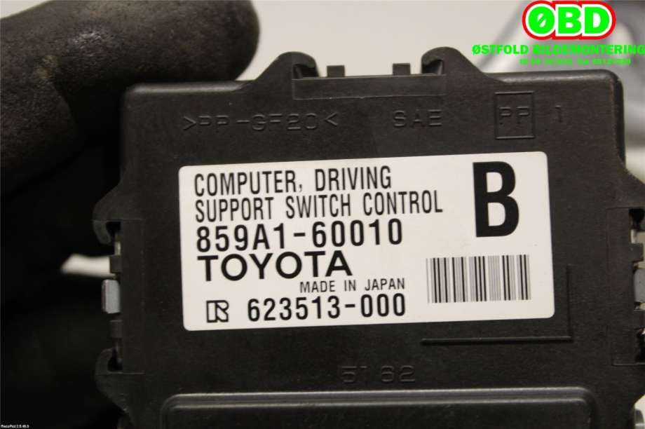 Styreenhet nivå/luftfjæring til Toyota Land Cruiser 150 2010-2013 (Fase 1) (TOYOTA|859A160010|)