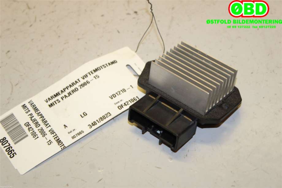 Varmeapparat motstand til Mitsubishi Pajero 2007-2016 (Type IV, Fase 1) (MITSUBISHI|MR513285||4993002110)