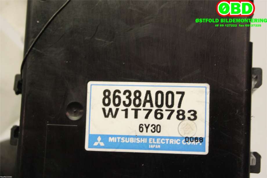 Styreenhet parkering til Mitsubishi Pajero 2007-2016 (Type IV, Fase 1)  (MITSUBISHI|8638A007|)