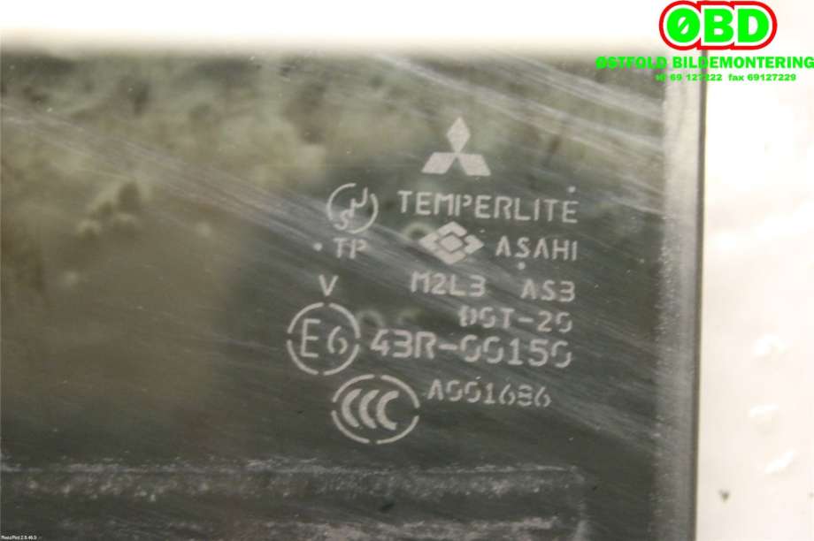 Siderute venstre bak til Mitsubishi Pajero 2007-2016 (Type IV, Fase 1)  (MITSUBISHI|MR436983|)