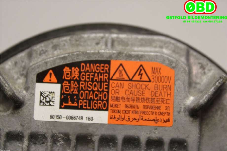 Styreenhet xenon/ballast til Mazda 6 2013-2015 (Type III, Fase 1) (MAZDA|GHR4510H3|)