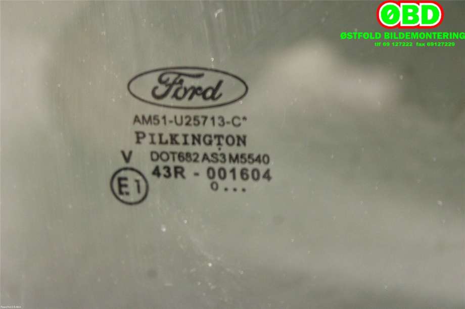 Siderute venstre bak til Ford C-Max 2010-2015 (Type II, Fase 1)  (FORD|1697798|)