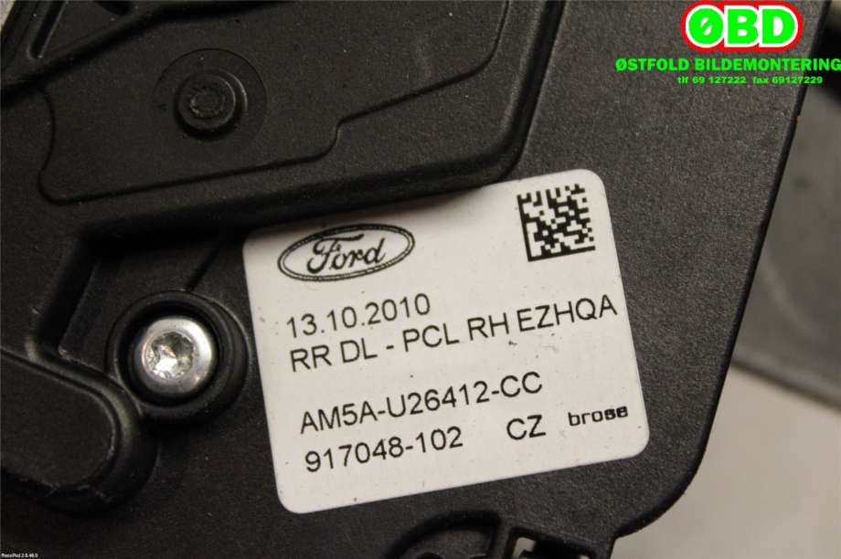 Låsekasse høyre bak til Ford C-Max 2010-2015 (Type II, Fase 1)  (FORD|1875015||AM5AU26412CC)
