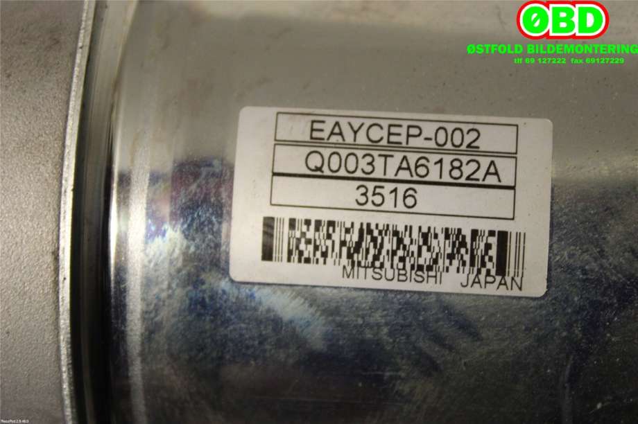 Rattaksel elektrisk servo til Mazda 6 2013-2015 (Type III, Fase 1) (MAZDA|GHT232100F|)