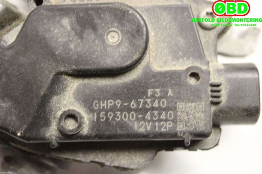 Viskermotor frontrute til Mazda 6 2013-2015 (Type III, Fase 1)  (MAZDA|GHP967340|1593004340)