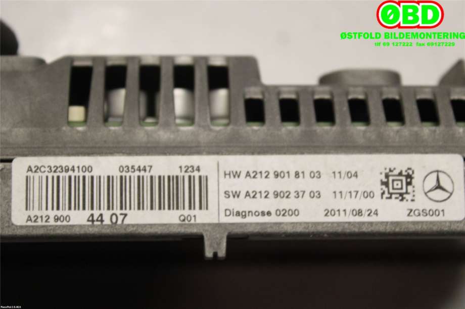 Instrument kjørecomputer til Mercedes CLS 2011-2017 (C218) (C218) (MERCEDES|A 212 900 44 07||2129004407)