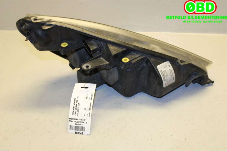 Frontlykt venstre halogen til Ford Galaxy 2010-2015 (Type III, Fase 2)  (FORD|1791506||6M2113W030AK)