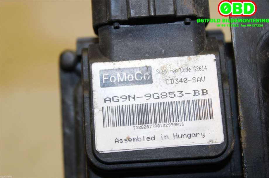 Sensor radar til Ford S-Max 2010-2015 (Type I, Fase 2)  (FORD|1823938||AG9N9G853BB)